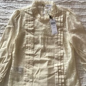 Bcbg lace blouse, xxs, NWT